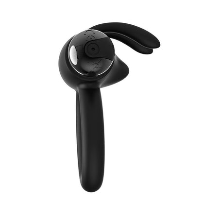 LATETOBED - FERMAX VIBRATING RING WITH RABBIT USB SILICONE BLACK