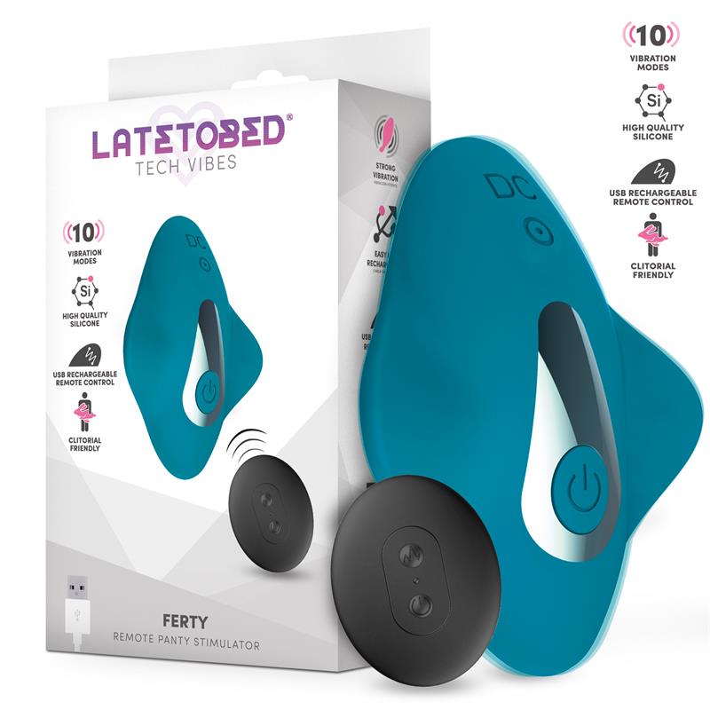 LATETOBED - FERTY PANTY STIMULATOR WITH REMOTE CONTROL USB