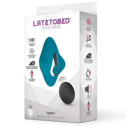 LATETOBED - FERTY PANTY STIMULATOR WITH REMOTE CONTROL USB