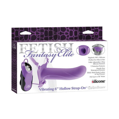 FETISH FANTASY ELITE - FETISH FANTASY ELITE 15 CM VIBRATING HOLLOW STRAP-ON