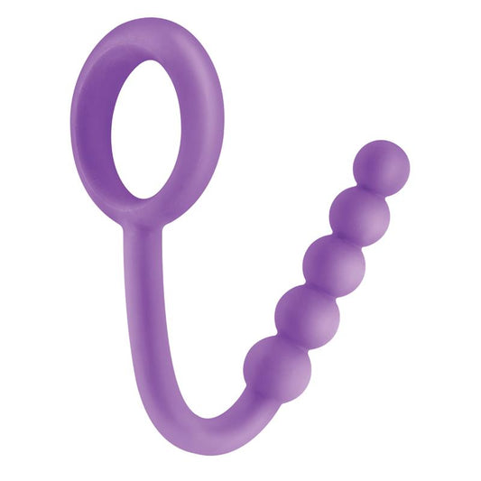 FETISH FANTASY ELITE - FETISH FANTASY ELITE  BALL CINCH WITH ANAL BEAD PURPLE