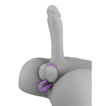 FETISH FANTASY ELITE - FETISH FANTASY ELITE  BALL CINCH WITH ANAL BEAD PURPLE