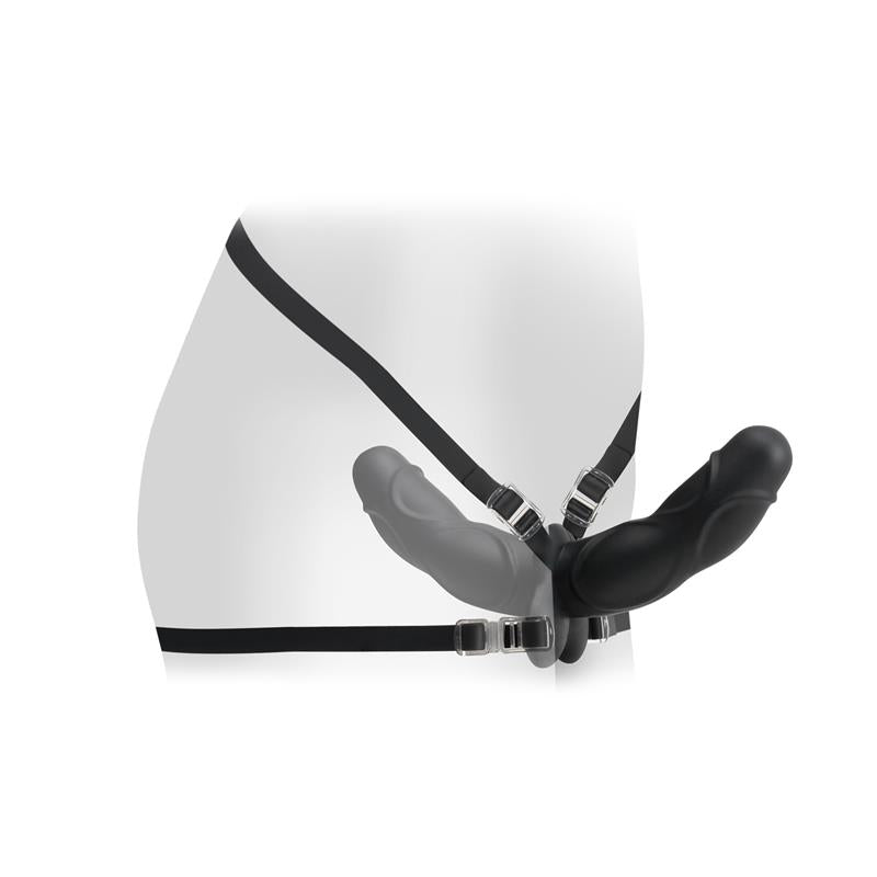 FETISH FANTASY ELITE - FETISH FANTASY ELITE DOUBLE DELIGHT STRAP-ON BLACK