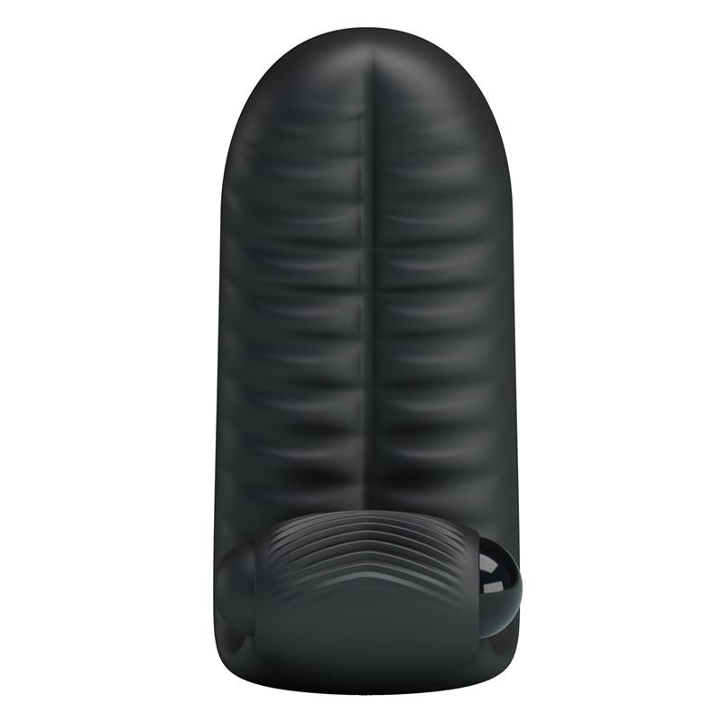 PRETTYLOVE - FINGER SLEEVE WITH VIBRATION ABBOTT BLACK