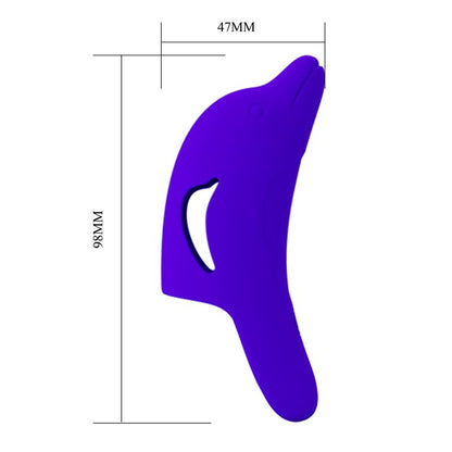 PRETTY LOVE - DELPHINI POWERFUL DARK BLUE FINGER STIMULATOR