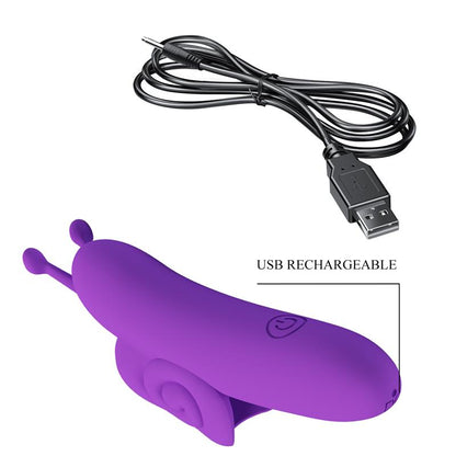 PRETTYLOVE - FINGER VIBRATOR SNAIL PURPLE