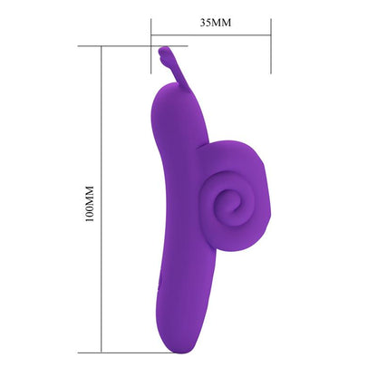 PRETTYLOVE - FINGER VIBRATOR SNAIL PURPLE
