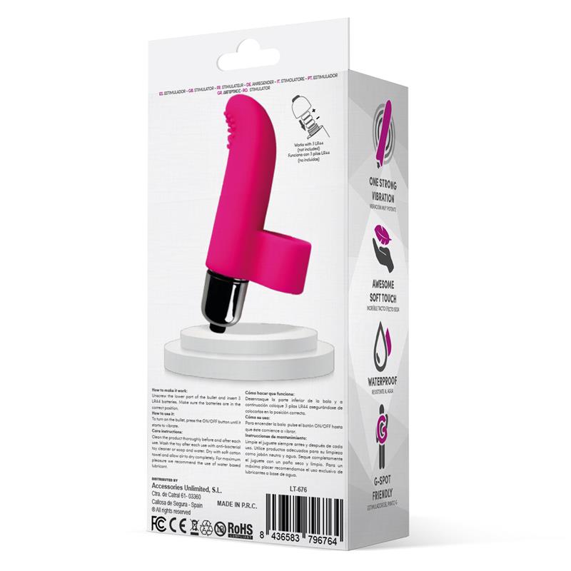 LATETOBED - FINGY FINGER BULLET SILICONE PINK