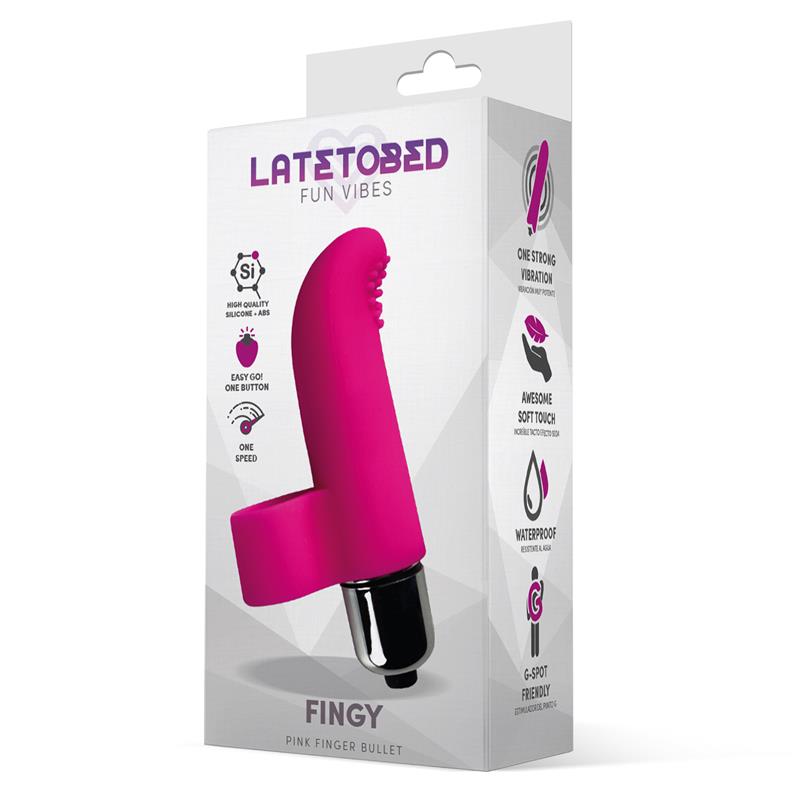LATETOBED - FINGY FINGER BULLET SILICONE PINK