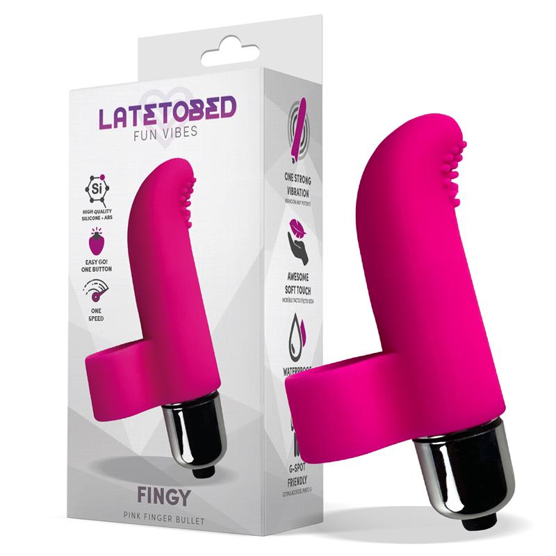 LATETOBED - FINGY FINGER BULLET SILICONE PINK
