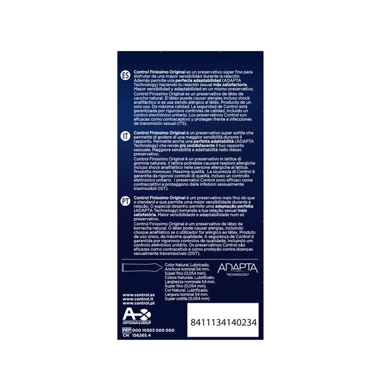CONTROL - FINISSIMO ORIGINAL ORIGINAL 12 UDS