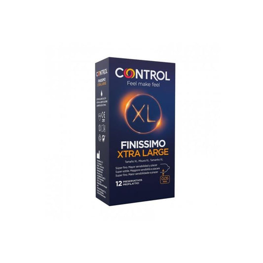 CONTROL - FINISSIMO XTRA LARGE 12 UDS