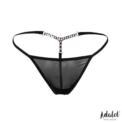 ADALET LINGERIE - FIONA THONG WITH RHINESTONES AT THE BACK
