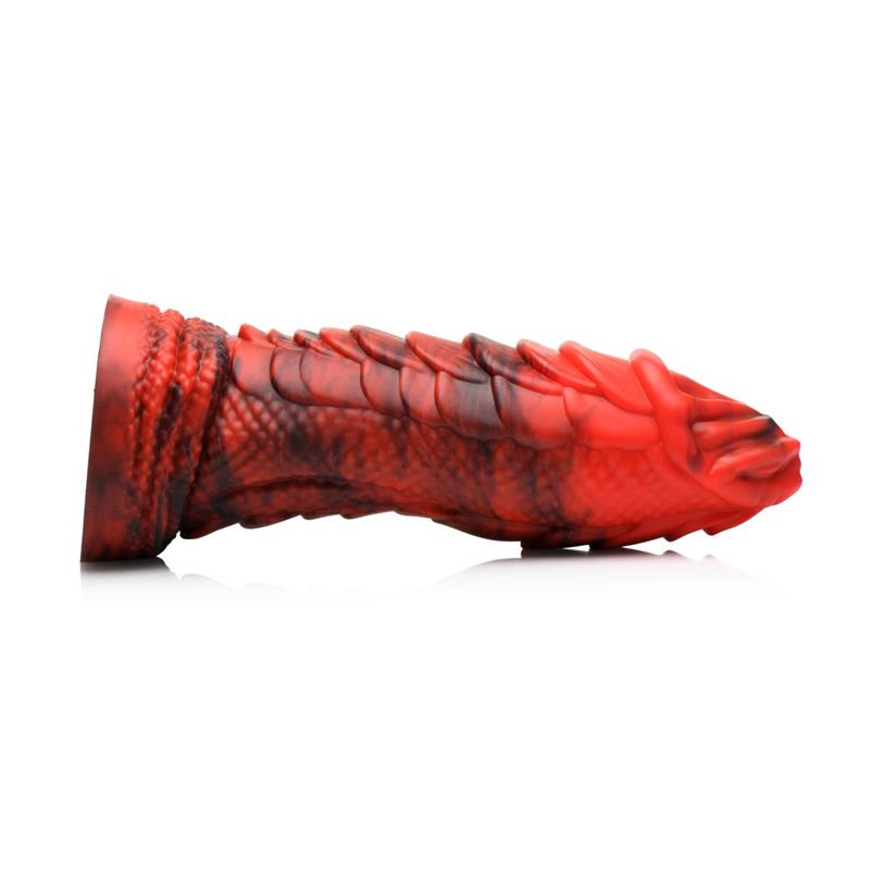 CREATURE COCKS - FIRE DRAGON RED SCALY DILDO