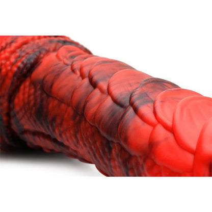 CREATURE COCKS - FIRE DRAGON RED SCALY DILDO