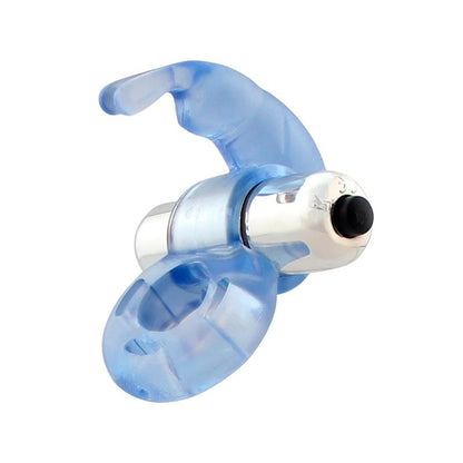LATETOBED - FIREY VIBRATING PENIS RING WITH RABBIT BLUE