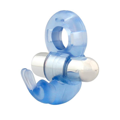 LATETOBED - FIREY VIBRATING PENIS RING WITH RABBIT BLUE