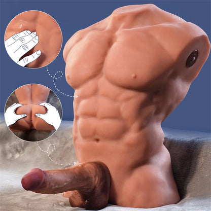 XISE - FITTER TORSO WITH DETACHABLE DILDOM, THRUSTING AND APP 11.6 KG
