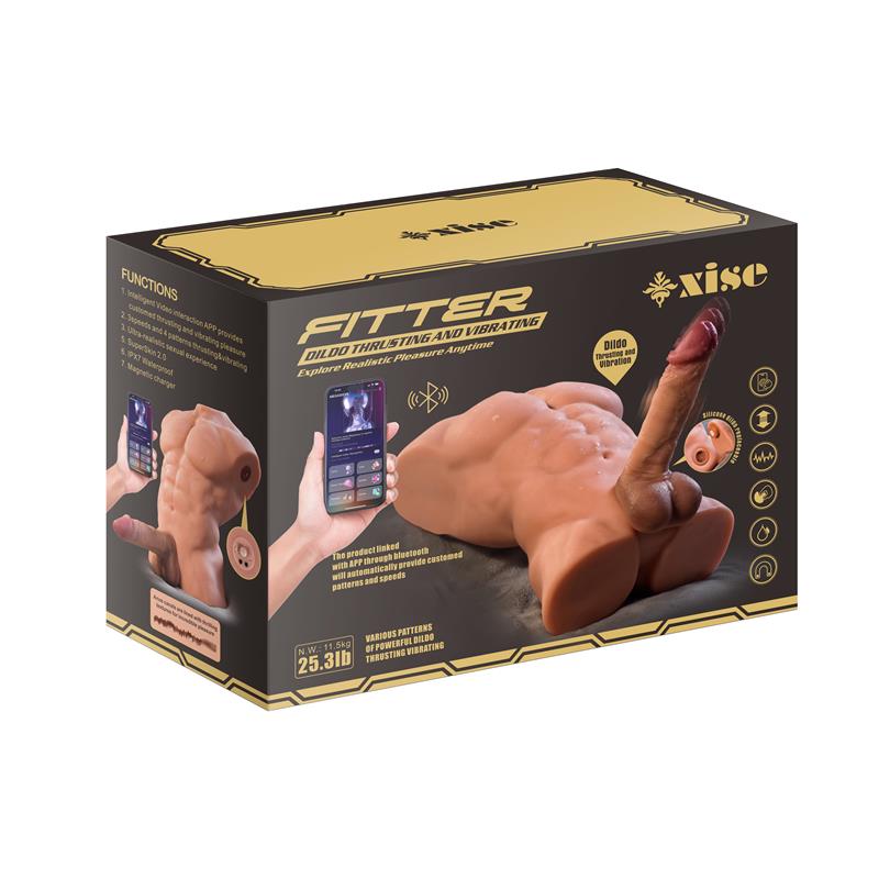 XISE - FITTER TORSO WITH DETACHABLE DILDOM, THRUSTING AND APP 11.6 KG