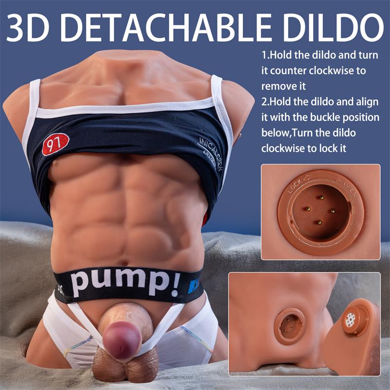 XISE - FITTER TORSO WITH DETACHABLE DILDOM, THRUSTING AND APP 11.6 KG