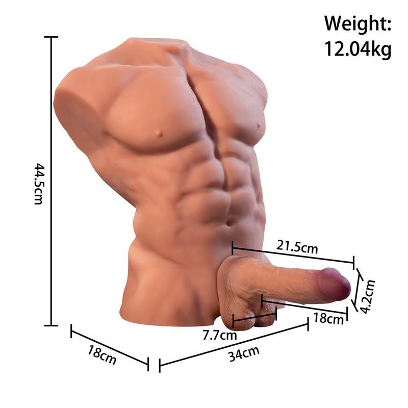 XISE - FITTER TORSO WITH DETACHABLE DILDOM, THRUSTING AND APP 11.6 KG