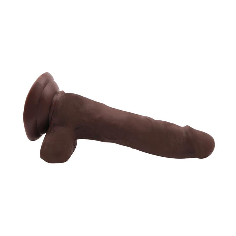 CHISA - FLATTERER DUAL-DENSITY DILDO BROWN 18.6CM