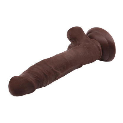 CHISA - FLATTERER DUAL-DENSITY DILDO BROWN 18.6CM