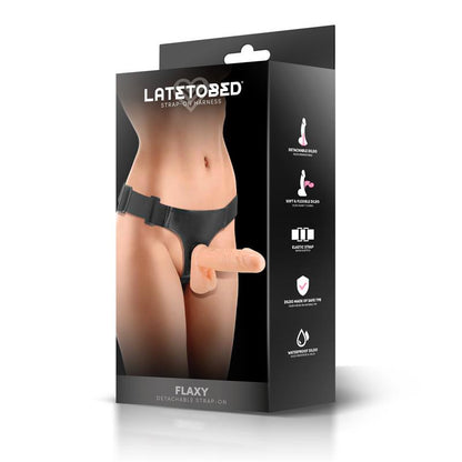 HARNESS COLLECTION LATETOBED - FLAXY STRAP-ON HARNESS WITH DETACHABLE AND FLEXIBLE DILDO