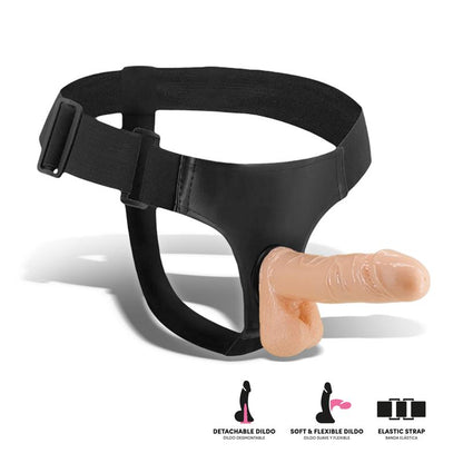HARNESS COLLECTION LATETOBED - FLAXY STRAP-ON HARNESS WITH DETACHABLE AND FLEXIBLE DILDO