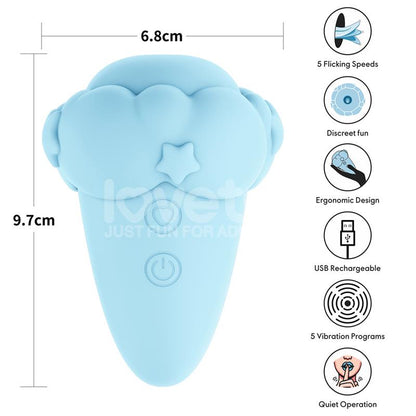 LOVETOY - FLICKER STIMULATOR WITH FLICKING FUNCTION BLUE