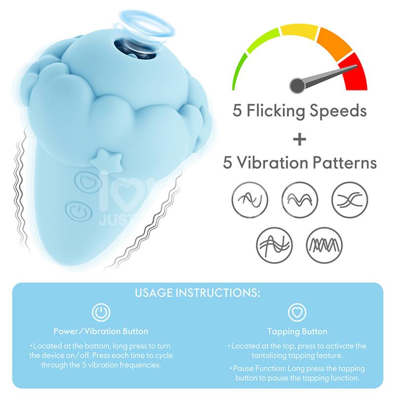 LOVETOY - FLICKER STIMULATOR WITH FLICKING FUNCTION BLUE