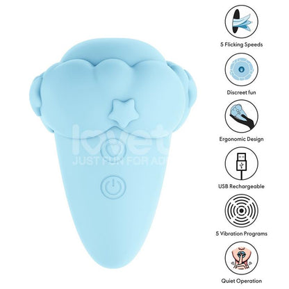LOVETOY - FLICKER STIMULATOR WITH FLICKING FUNCTION BLUE