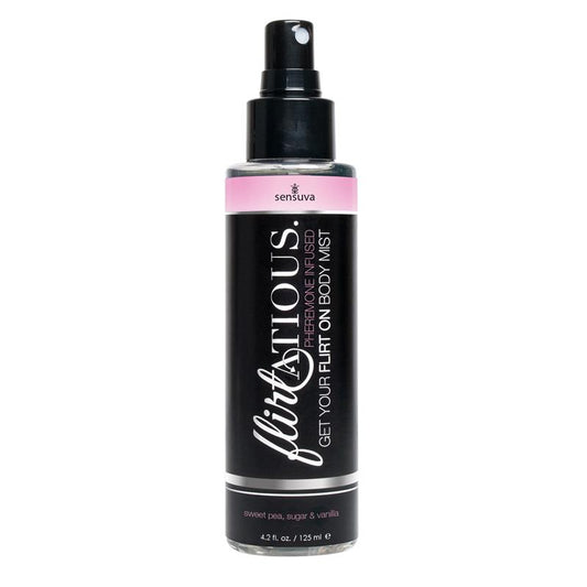 SENSUVA - FLIRTATIOS PHEROMONE BODY MIST VANILLA SUGAR AND SWEET PEA 125 ML
