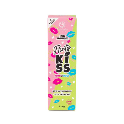 SECRET PLAY - FLIRTY KISS STRAWBERRY AND MINT ORAL SEX GELS 2X8G