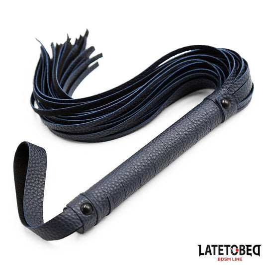LATETOBED BDSM LINE - DARK BLUE FLOGGER
