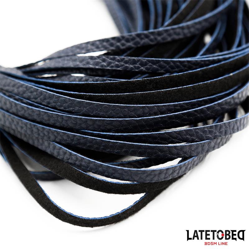 LATETOBED BDSM LINE - DARK BLUE FLOGGER