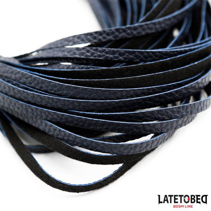 LATETOBED BDSM LINE - DARK BLUE FLOGGER