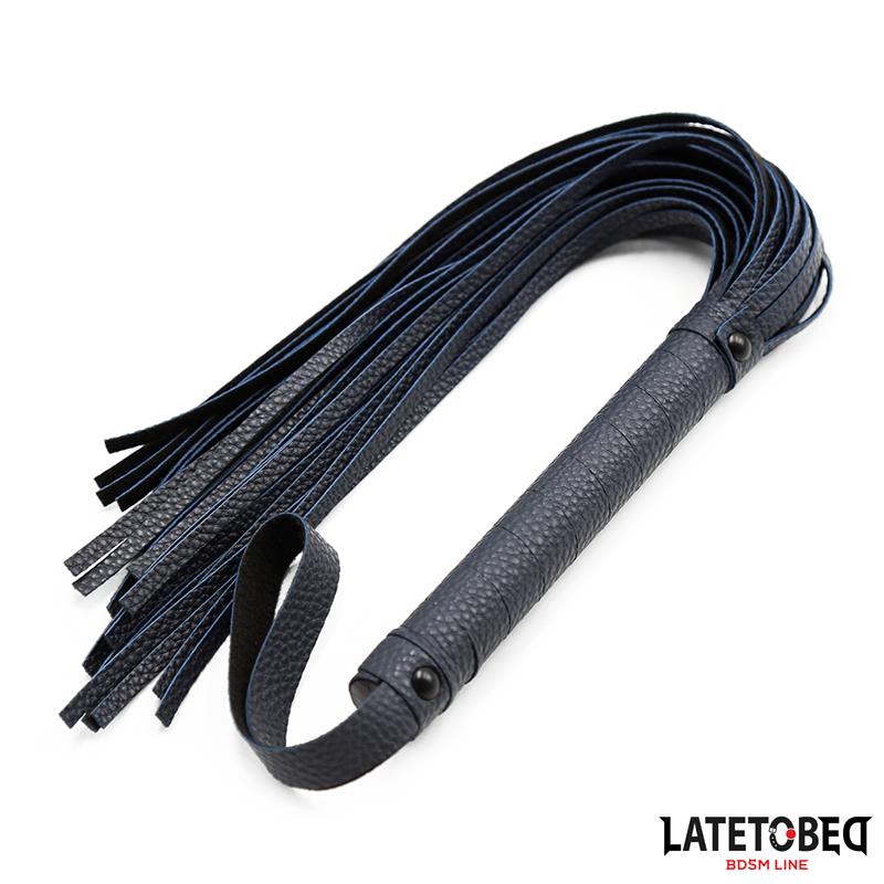 LATETOBED BDSM LINE - DARK BLUE FLOGGER