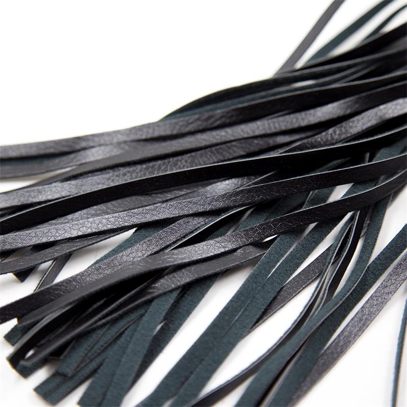 LATETOBED BDSM LINE - FLOGGER DIAMOND PATTERN WITH METAL HARDWARE 39 CM BLACK