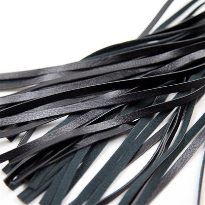 LATETOBED BDSM LINE - FLOGGER DIAMOND PATTERN WITH METAL HARDWARE 39 CM BLACK