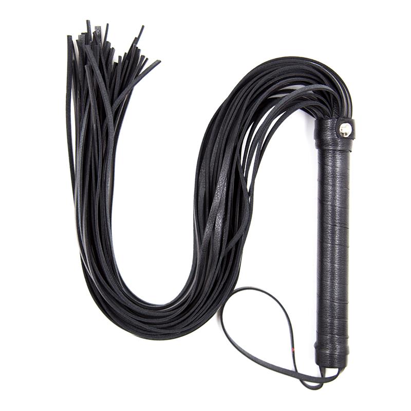 LATETOBED BDSM LINE - FLOGGER METAL HARDWARE 69 CM BLACK