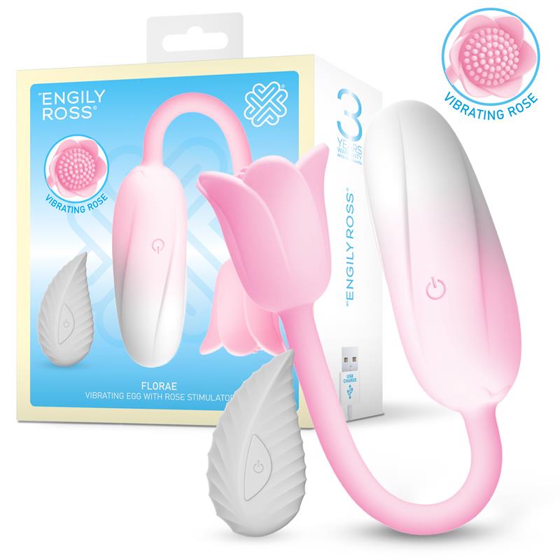 ENGILY ROSS - FLORAEVIBRATING EGG WITH ROSE-SHAPED STIMULATOR