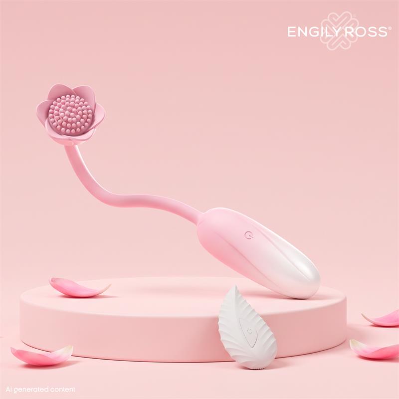 ENGILY ROSS - FLORAEVIBRATING EGG WITH ROSE-SHAPED STIMULATOR