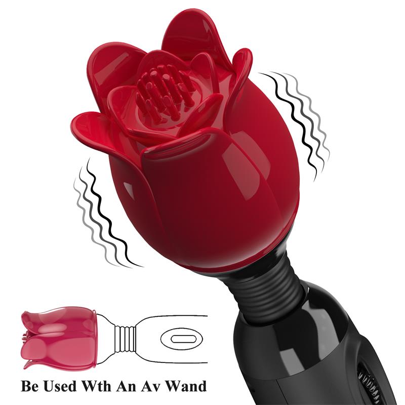 PRETTYLOVE - FLOWER WAND POWER WAND MASSAGER HEAD RED