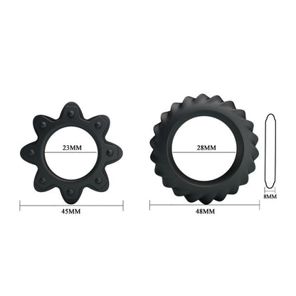 BAILE - FLOWERING SET OF 2 COCK RING