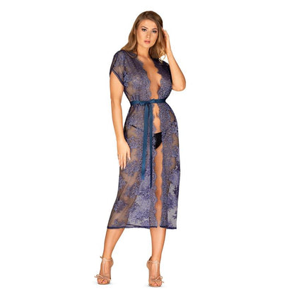 OBSESSIVE - FLOWLACE LACE KIMONO TURQOISE