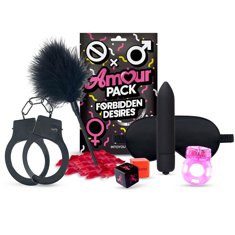AMOUR PACK - FORBIDDEN DESIRES 7 PCS GIFT SET