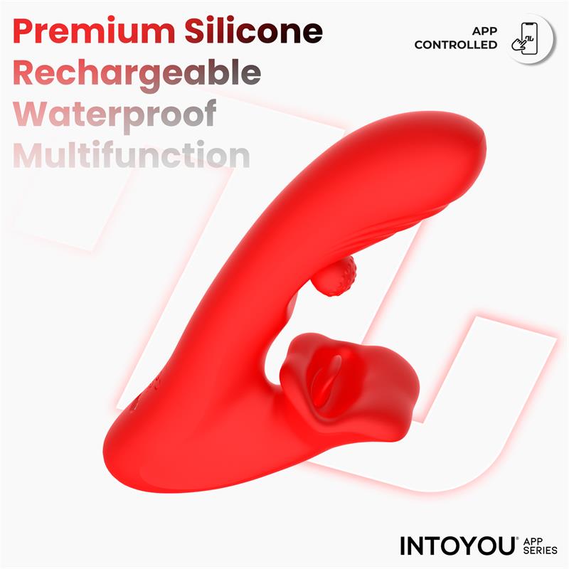 INTOYOU APP SERIES - FRANKY BITING AND ROTATING BALL VIBRATOR WITH APP