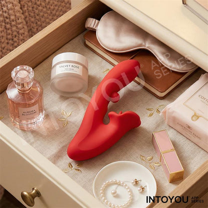 INTOYOU APP SERIES - FRANKY BITING AND ROTATING BALL VIBRATOR WITH APP