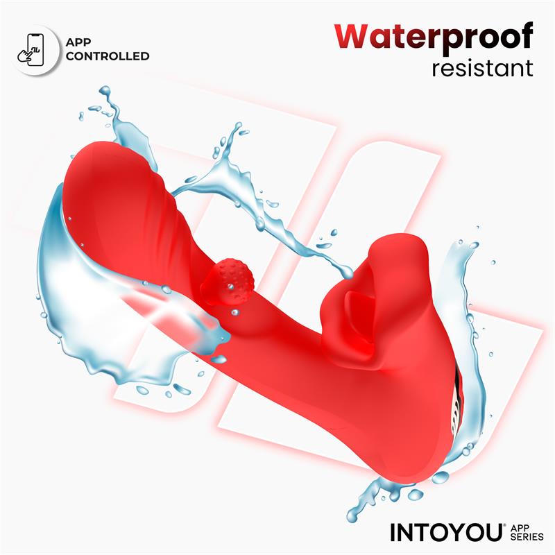 INTOYOU APP SERIES - FRANKY BITING AND ROTATING BALL VIBRATOR WITH APP